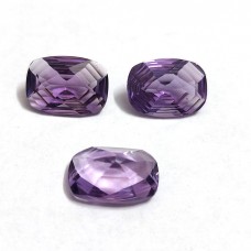 Purple Amethyst Gemstone Top Quality 14x10MM cushion strip cut 5.06 ct